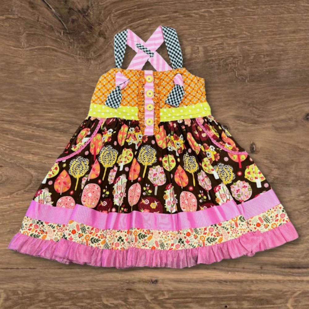 Matilda Jane Make Believe Spinning With Joy Knot Dress - Size 2